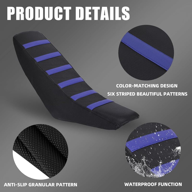 BAOUFF Seat Cover for Tutti,Waterproof Non-Slip Cushion Cover for Tuttio Electric Dirt Bike Soleil01 and Ebike ICT-Blue - Image 4